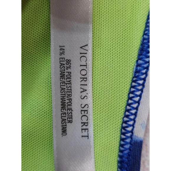 VSX Victoria's Secret Women's Sports Bra Small Blue Green Tie Dye Racerback - Picture 3 of 4